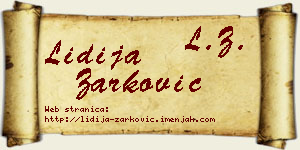 Lidija Žarković vizit kartica